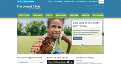 Desktop Screenshot of everettclinic.com
